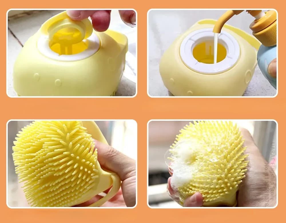 Silikonowa Szczotka do Mycia Zwierząt