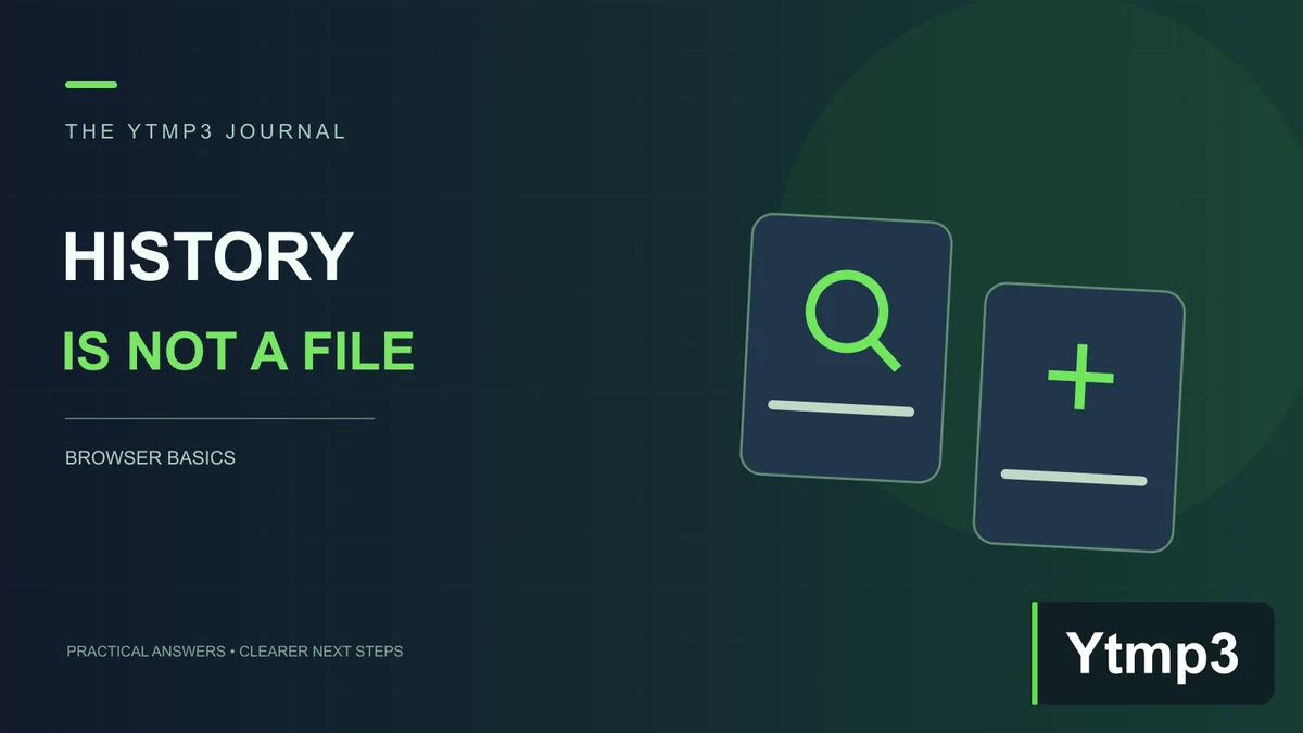Download History Is Not the Same as Your Saved Files